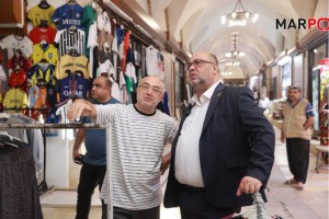BAŞKAN AKPINAR, RESTORASYONU TAMAMLANAN TARİHÎ KAPALI ÇARŞIDA ESNAFLA BULUŞTU