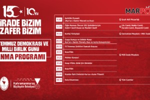 Kahramanmaraş'ta 15 Temmuz Programı Belli Oldu: Demokrasi ve Milli Birlik Günü Etkinlikleri Meydanlarda Düzenlenecek