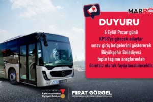 Büyükşehir’den KPSS Adaylarına Ücretsiz Ulaşım Desteği